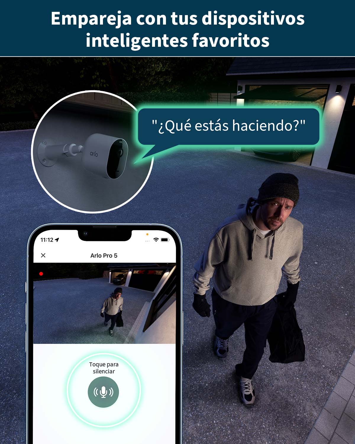  Una comparación de la batería entre las cámaras de seguridad Arlo Pro 4 y Pro 5 con una duración de la batería de +30% con la Pro 5