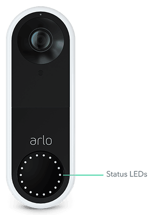 What do the LED behaviors on my Arlo Essential Video Doorbell