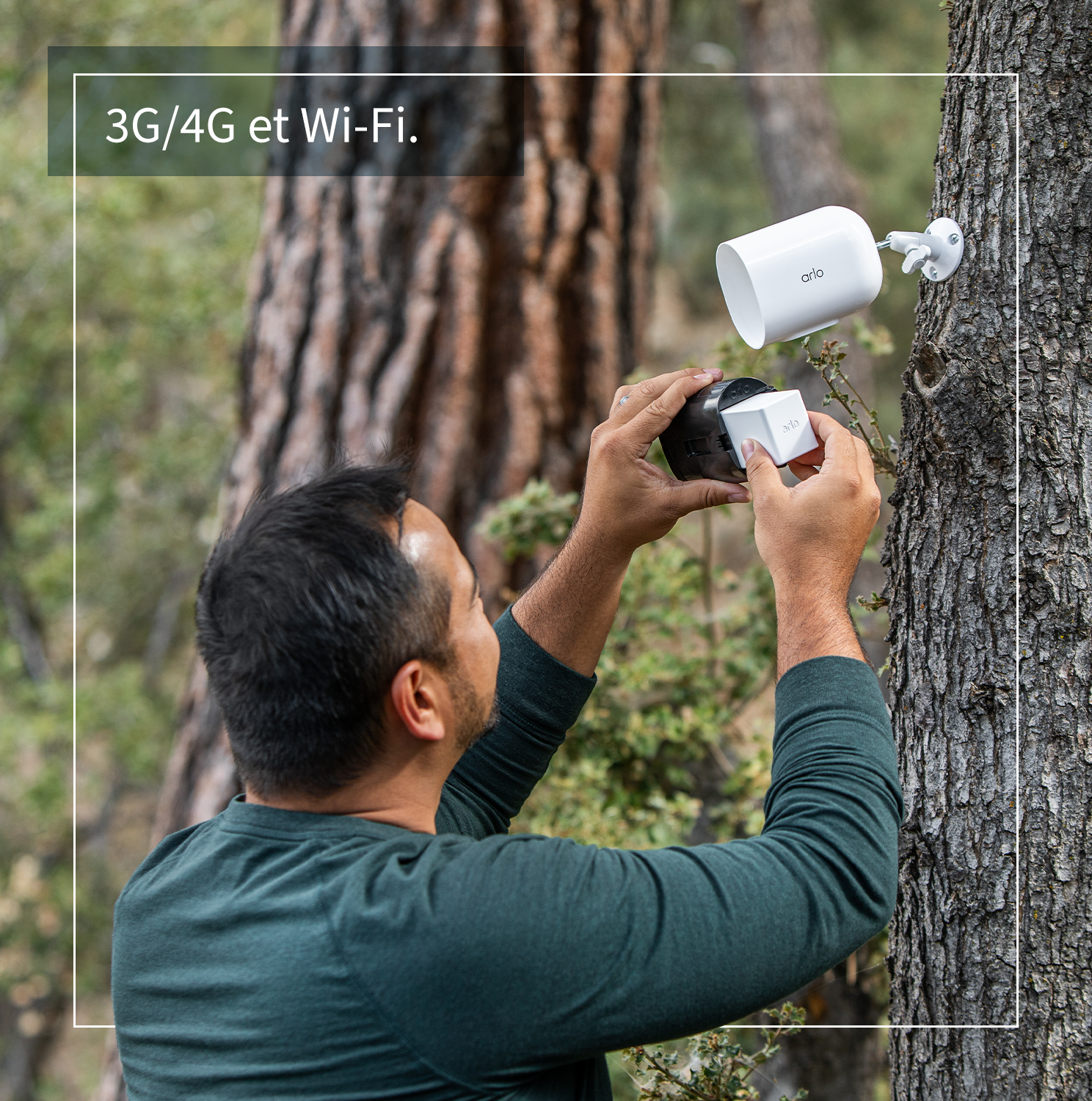 Pack caméra 4G + carte-SD - LTE 100% sans fil extérieure / modèle